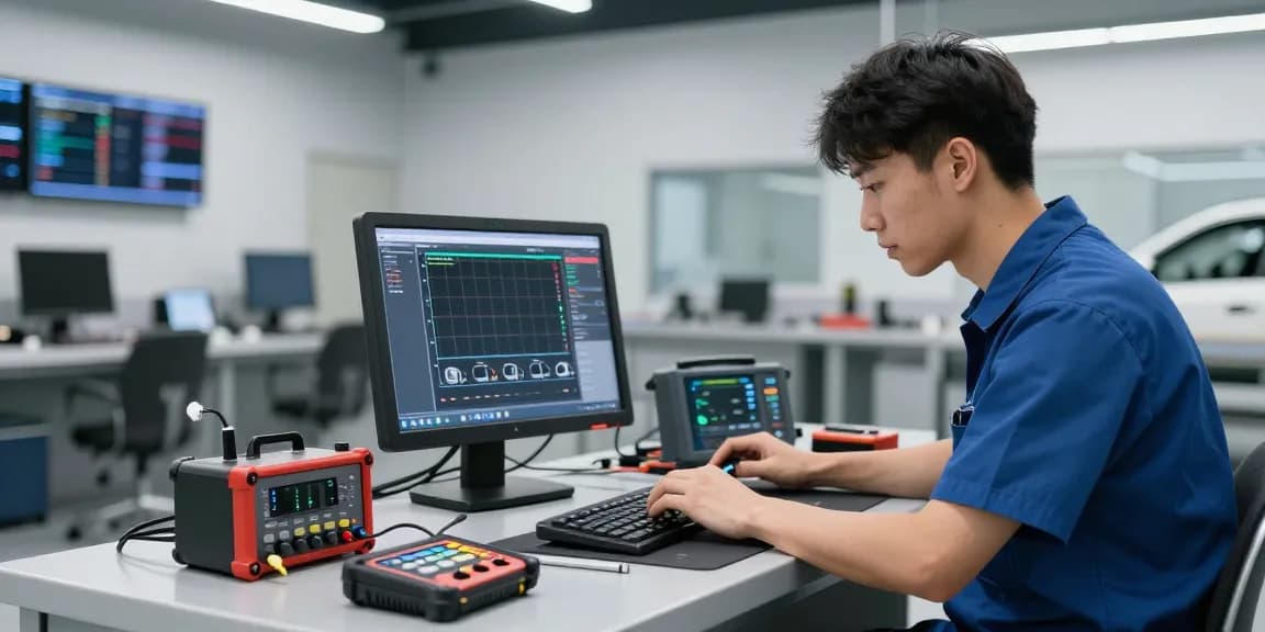 Chiptuning Hannover - Experte prüft BMW Motor in professioneller Werkstatt