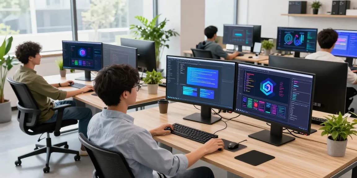 MB66 advanced software platform in a modern coding workspace featuring innovative technology and tools.