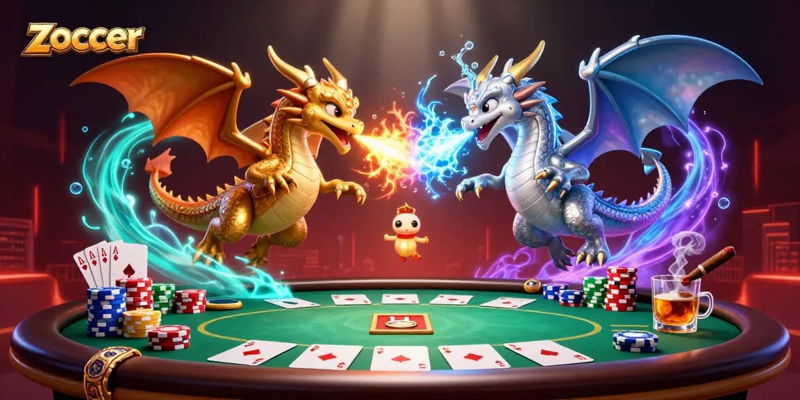 Win big at Zoccer Casino with thrilling poker action and vibrant dragon spirits!