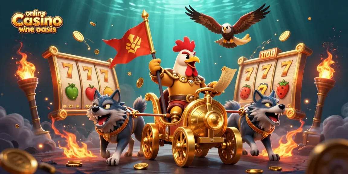 Engaging scene in an online casino ohne oasis showcasing dynamic 3D characters and game elements.