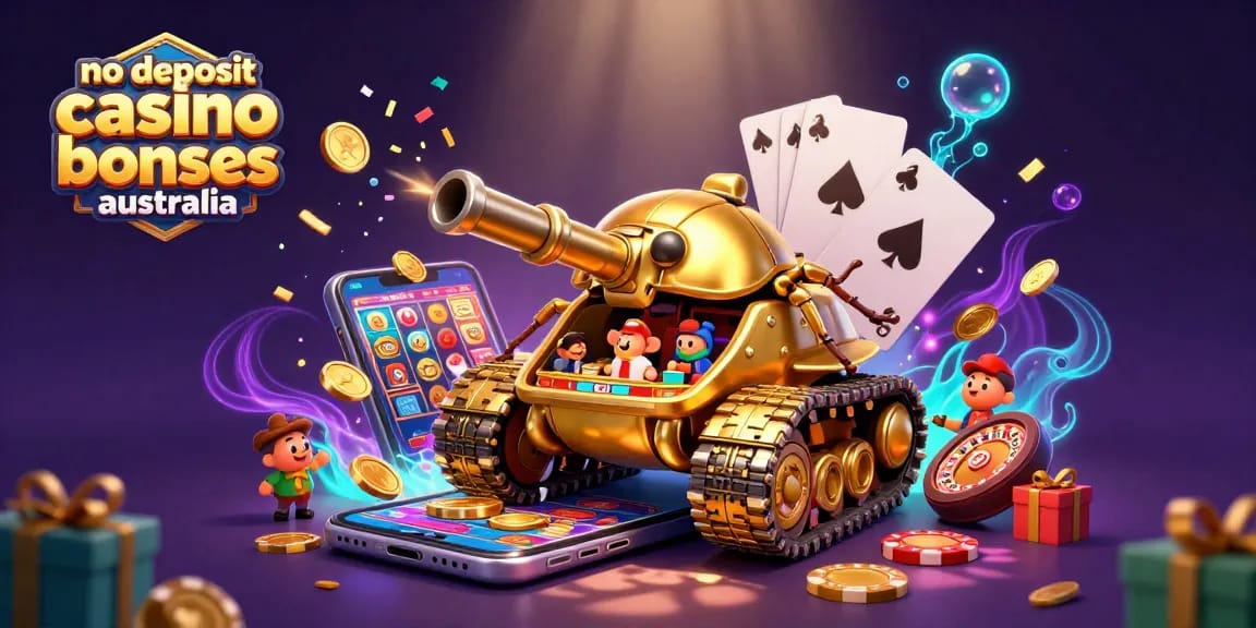 No deposit casino bonuses Australia featuring a golden beetle tank casino, dynamic gaming elements.
