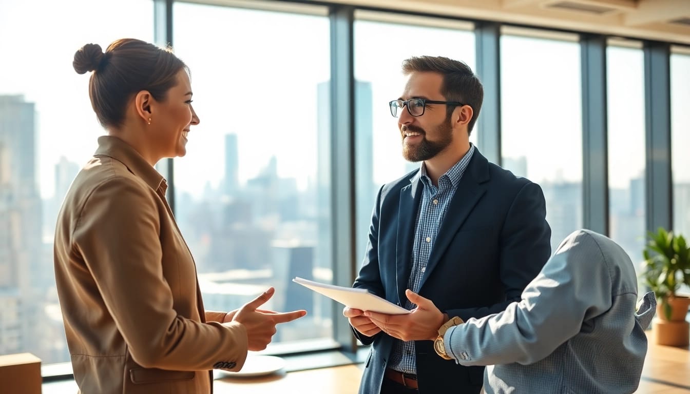 Headhunter Ingenieure in an engaging conversation about job opportunities