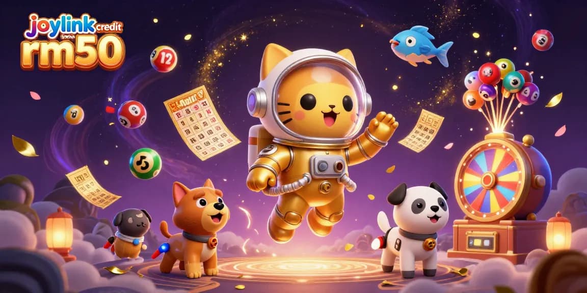 Join the fun with joylink free credit rm50 for vibrant lottery balls and prize wheels!