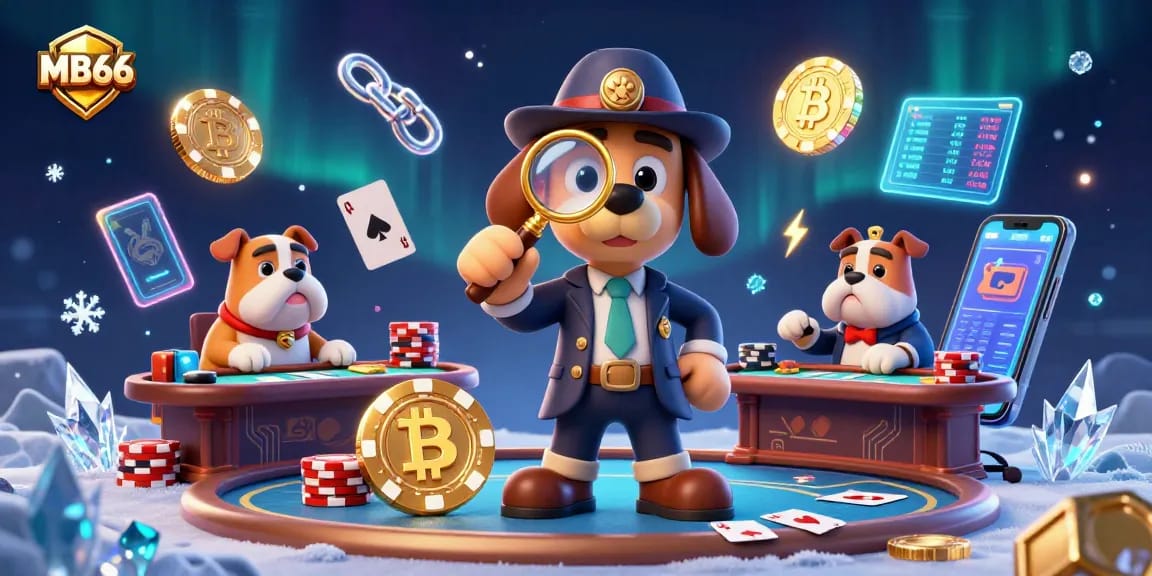 Engage in thrilling poker gameplay at MB66, featuring vibrant 3D graphics of characters deciphering clues and treasures.