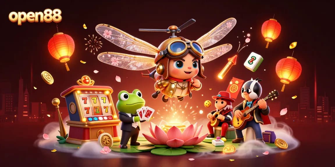 Experience winning strategies at open88 with an exciting casino scene featuring dynamic elements.