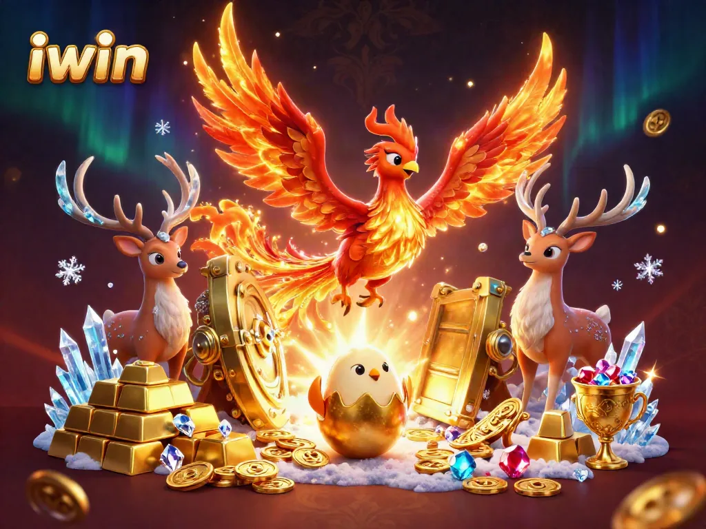 Engage in thrilling iwin gaming adventures with captivating characters in a dynamic casino scene.