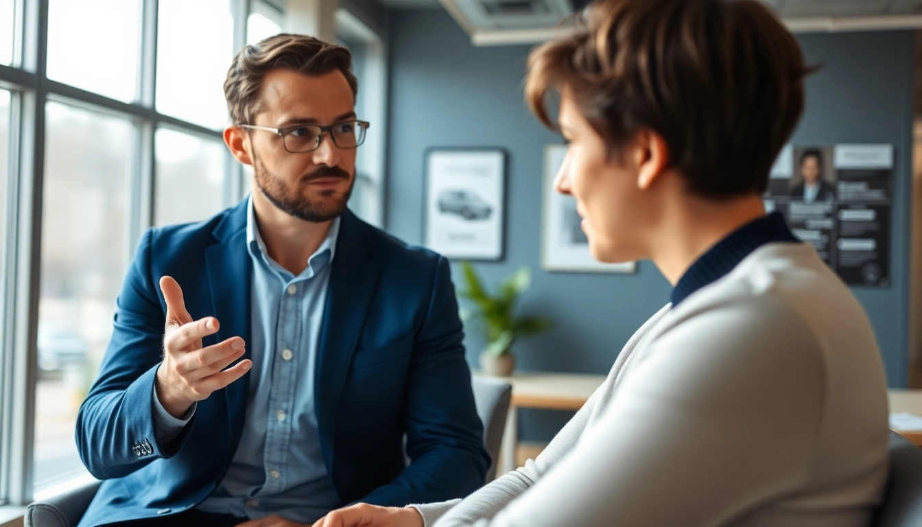 Erfolgreicher Headhunter Schweiz interviewt Kandidaten in modernem Büro.
