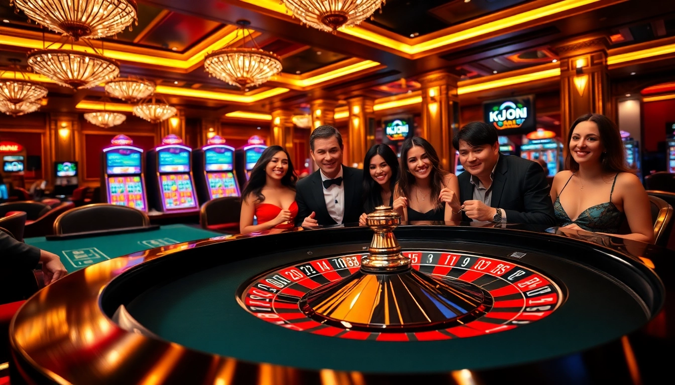Engage in thrilling roulette gameplay at https://kjc.money/ with vibrant chips and a luxurious casino atmosphere.