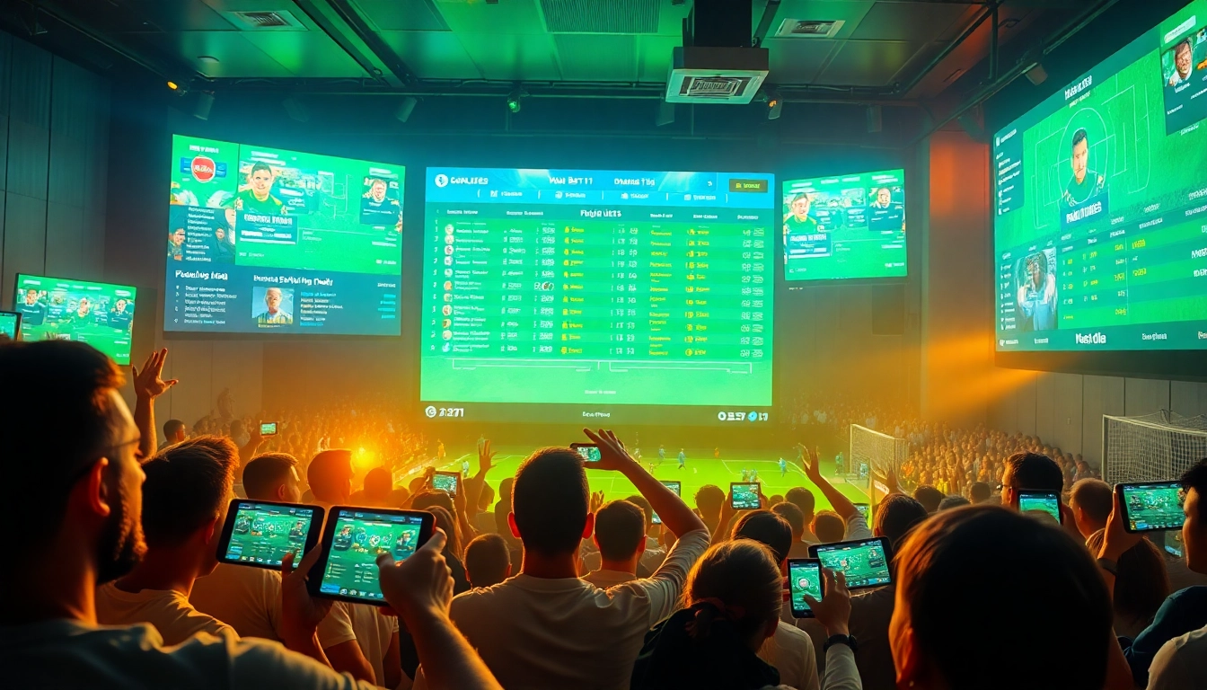 Exciting live betting scene featuring trang ca cuoc bong da odds and digital interfaces.