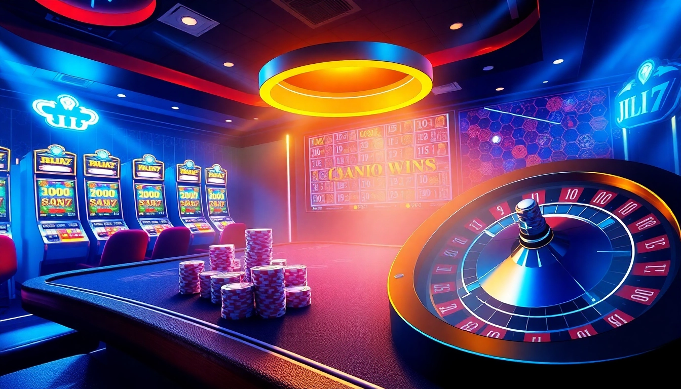 Experience the excitement of JILI7 with vibrant casino games including poker and slot machines.